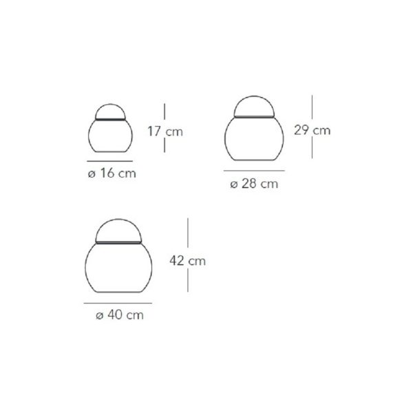 DARUMA Lampada da Tavolo - FontanaArte