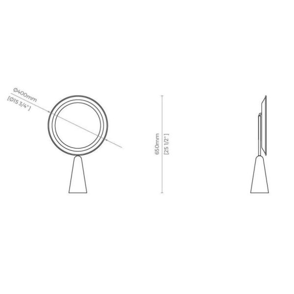 Selene Mirror Gallotti&Radice | Specchio con Luce LED | Ida'