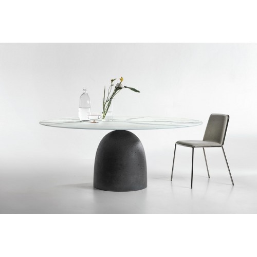 Tavolo tondo JANEIRO vetro... 2