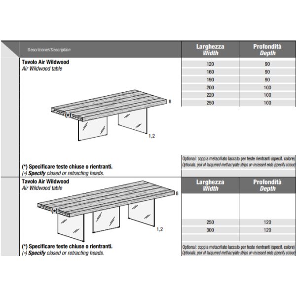 Table Air Wildwood