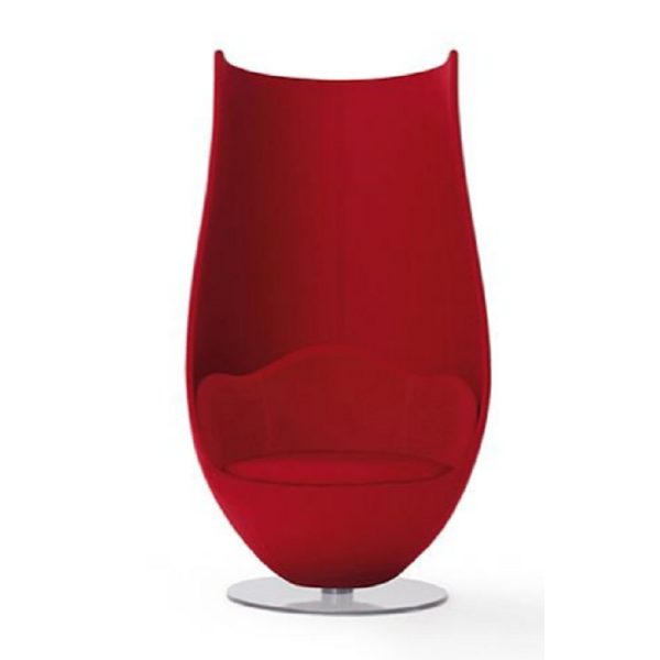 WANDERS’ TULIP ARMCHAIR panno rosso - Cappellini