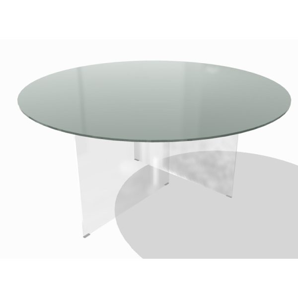 Tavolo AIR GLASS lucido round - LAGO