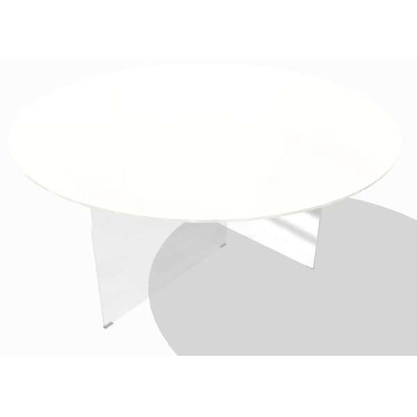 Tavolo AIR GLASS lucido round - LAGO
