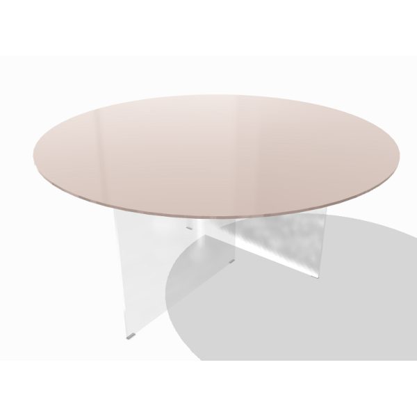 Tavolo AIR GLASS lucido round - LAGO