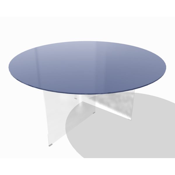 Tavolo AIR GLASS lucido round - LAGO