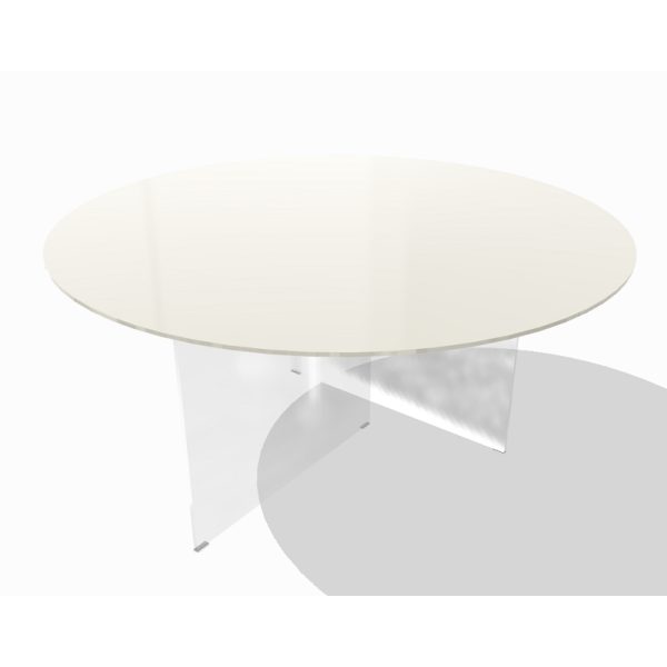 Tavolo AIR GLASS lucido round - LAGO