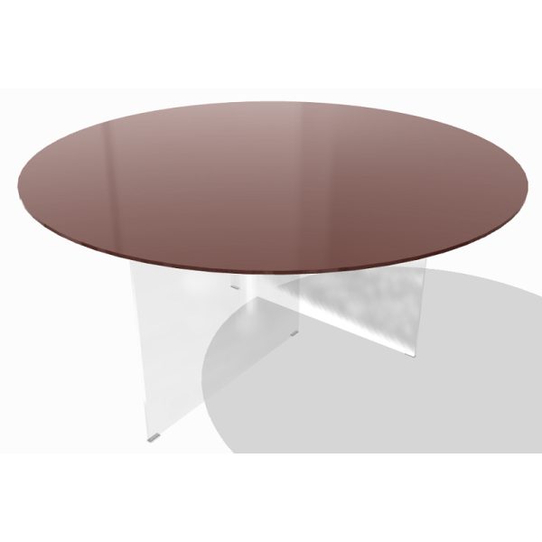Tavolo AIR GLASS lucido round - LAGO