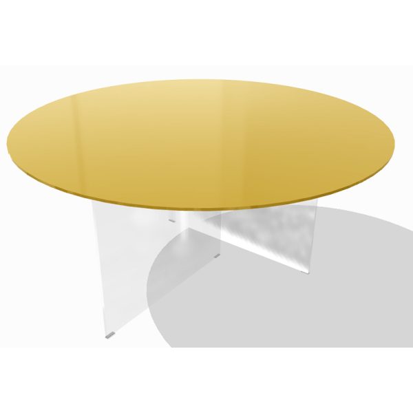 Tavolo AIR GLASS lucido round - LAGO