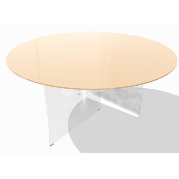 Tavolo AIR GLASS lucido round - LAGO