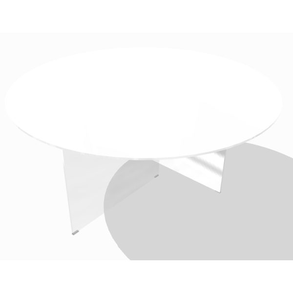 Tavolo AIR GLASS lucido round - LAGO