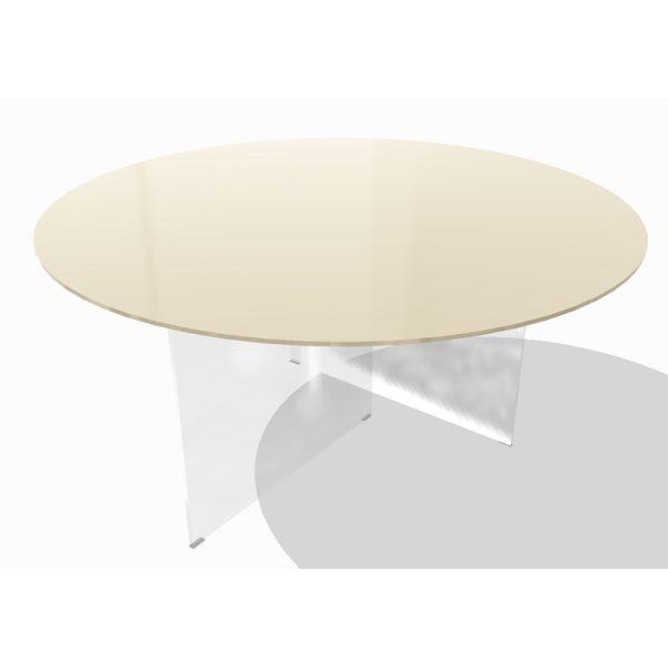 Tavolo AIR GLASS lucido round - LAGO
