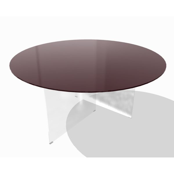Tavolo AIR GLASS opaco round  - LAGO