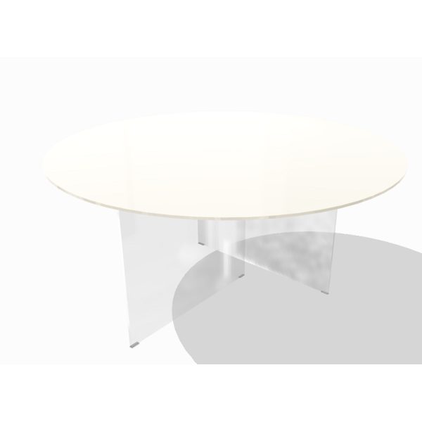 Tavolo AIR GLASS opaco round  - LAGO