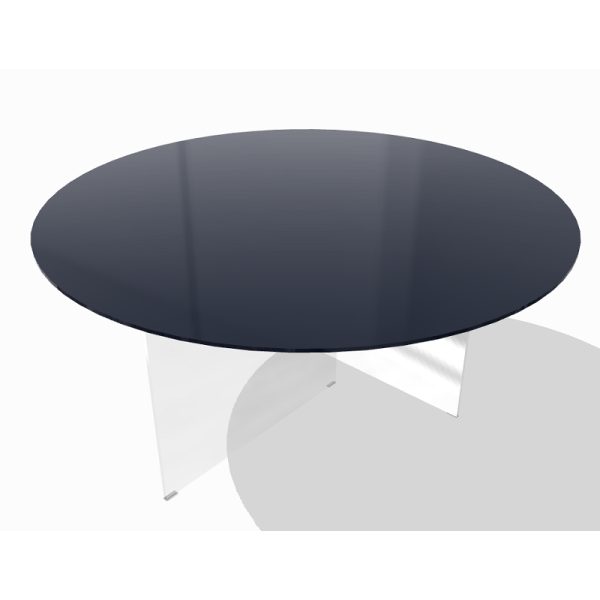 Tavolo AIR GLASS opaco round  - LAGO