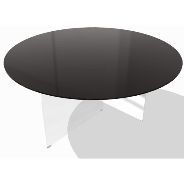 Tavolo AIR GLASS opaco round  - LAGO