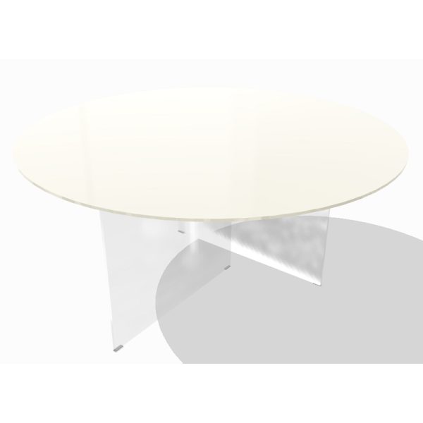 Tavolo AIR GLASS opaco round  - LAGO