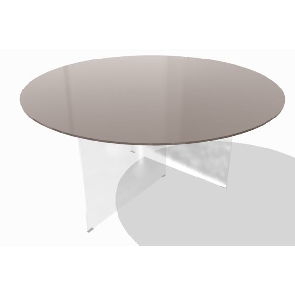 Tavolo AIR GLASS opaco round  - LAGO