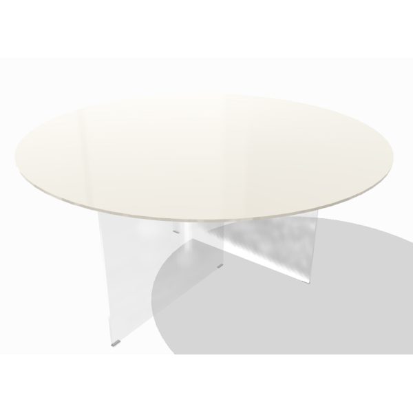 Tavolo AIR GLASS opaco round  - LAGO