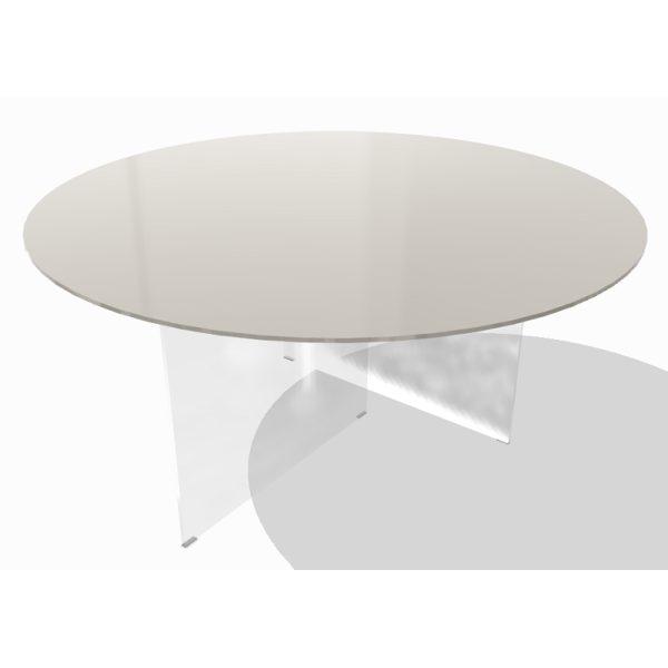 Tavolo AIR GLASS opaco round  - LAGO