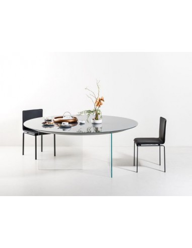 Tavolo AIR GLASS opaco round  - LAGO