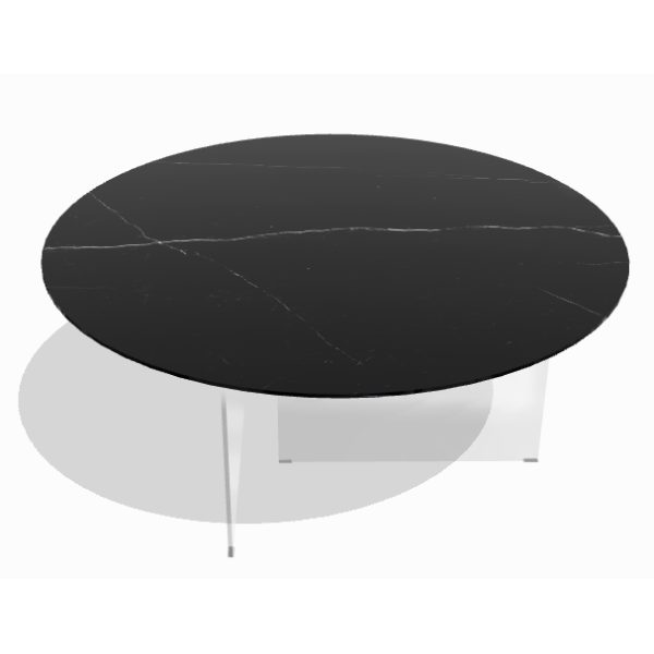 Tavolo Air xglass round
