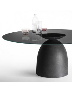 Tavolo JANEIRO tondo vetro... 2