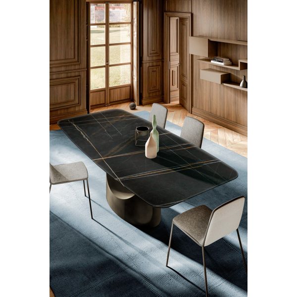 Tavolo U Table vetro lucido