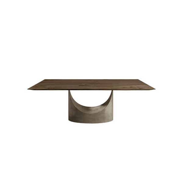 Tavolo U TABLE vetro opaco - LAGO