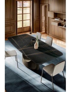 Tavolo U TABLE ovale xglass...