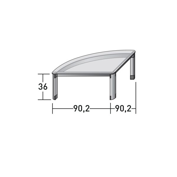 QUARTETTO Flou, tavolino di design per zona living