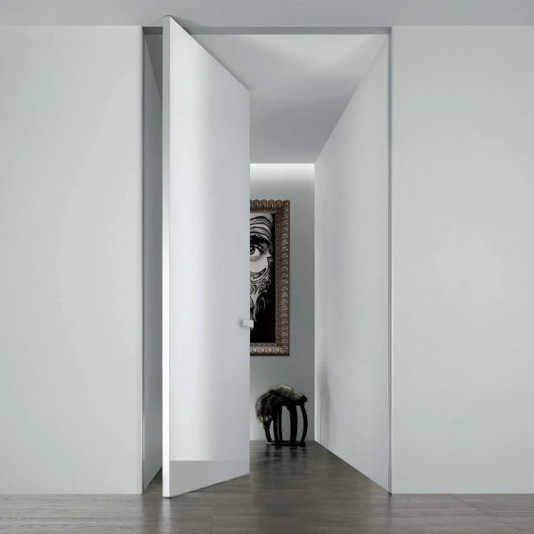 Aura Rimadesio, porta battente o scorrevole di design