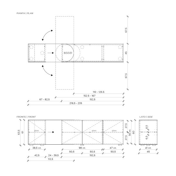 Partout credenza