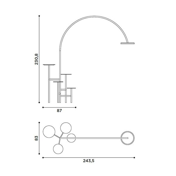 Ikebana lamp