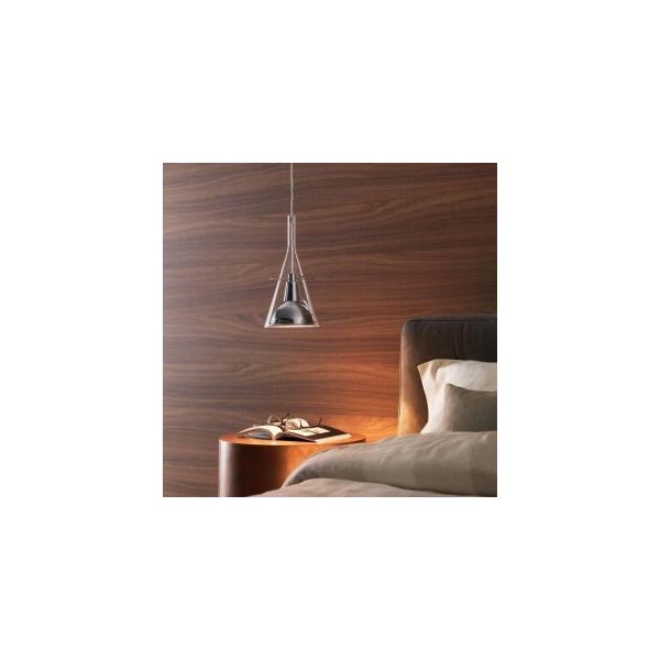 Lampada a sospensione FLUTE NERA-Ottone - FontanaArte