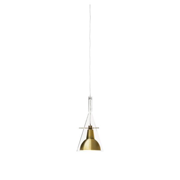 Lampada a sospensione FLUTE NERA-Ottone - FontanaArte