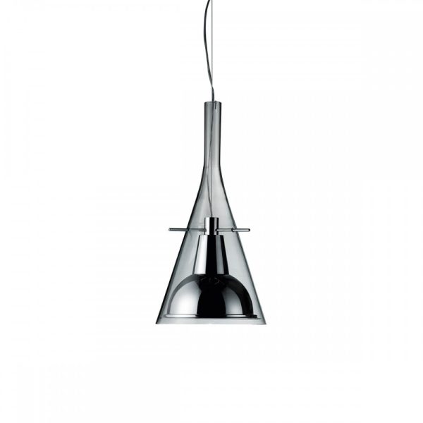 Lampada a sospensione FLUTE NERA-Ottone - FontanaArte