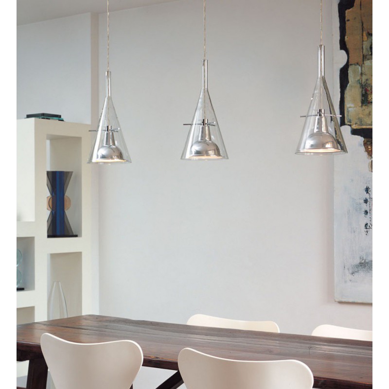 Lampada a sospensione FLUTE L. 130 CM...