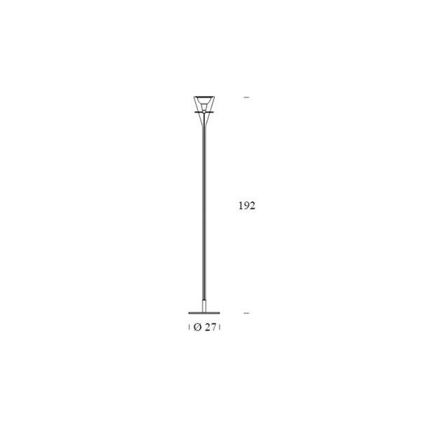 Lampada da terra Flute Ø 27 H 192