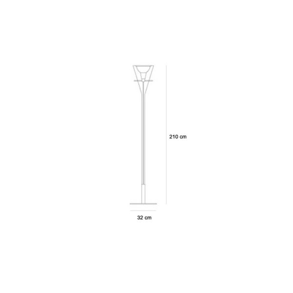 Lampada da terra Flute Ø 32 H 210