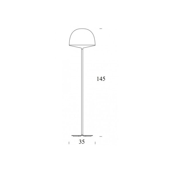 Lampada da terra Cheshire Ø 35 H 145