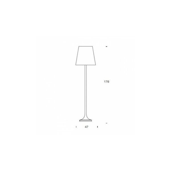 Lampada da Terra LUMEN Ø 47 H 178 - FontanaArte