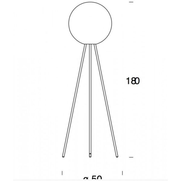 Lampada da terra Prima Signora Ø 50 H 180