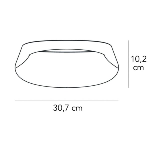 BONNET Lampada Da Soffitto/PARETE L. 30.7 H 10.2 - FontanaArte