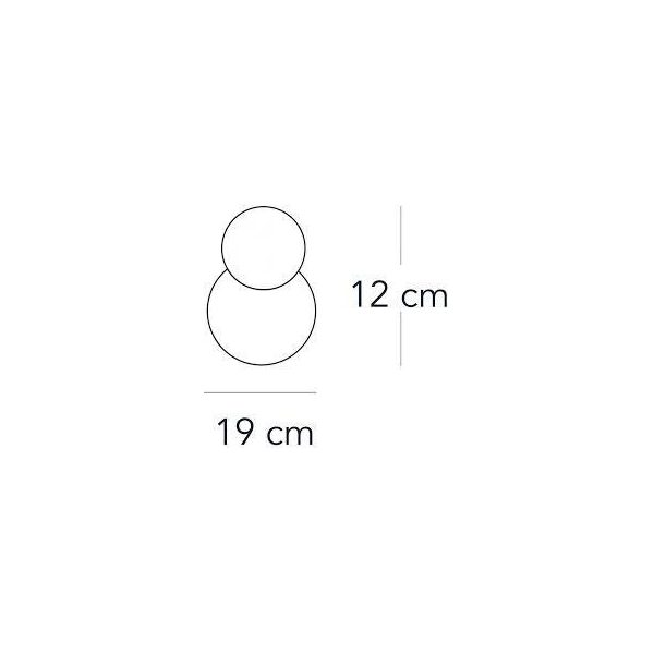 BRUCO Lampada Da Soffitto/PARETE L. 19 H 12 - FontanaArte