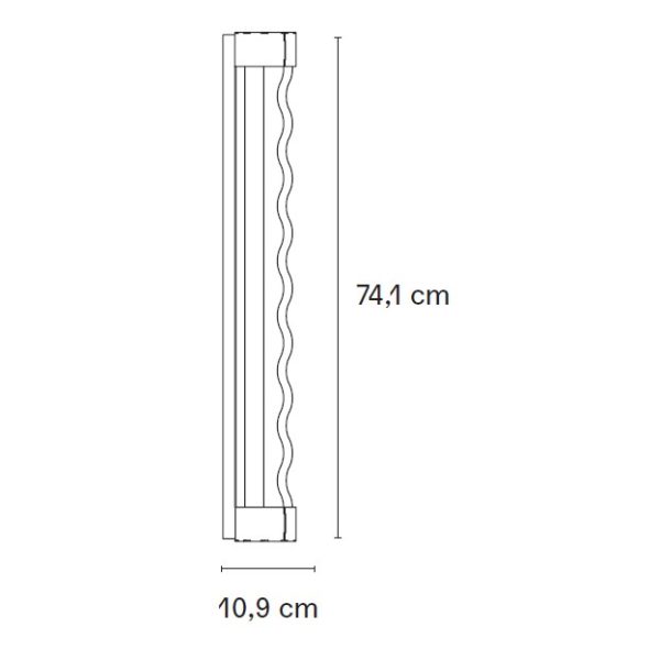 FRENESI Lampada Da PARETE L. 10.9 H 74.1 - FontanaArte