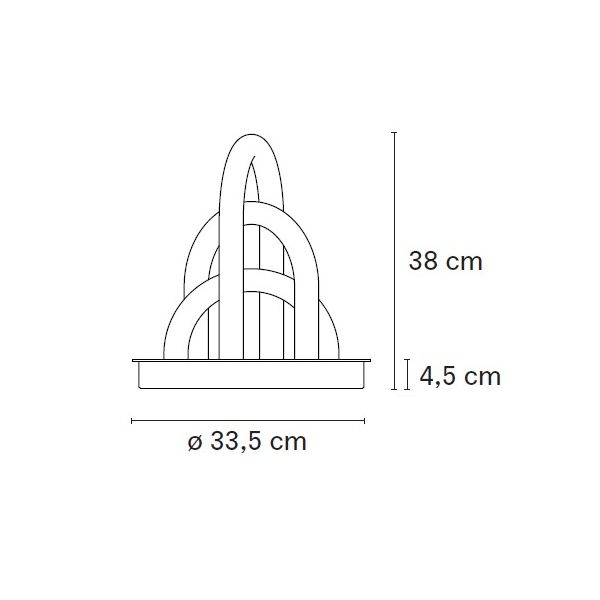 Lampada Oort Sistema da tavolo H 38 Ø 33.5