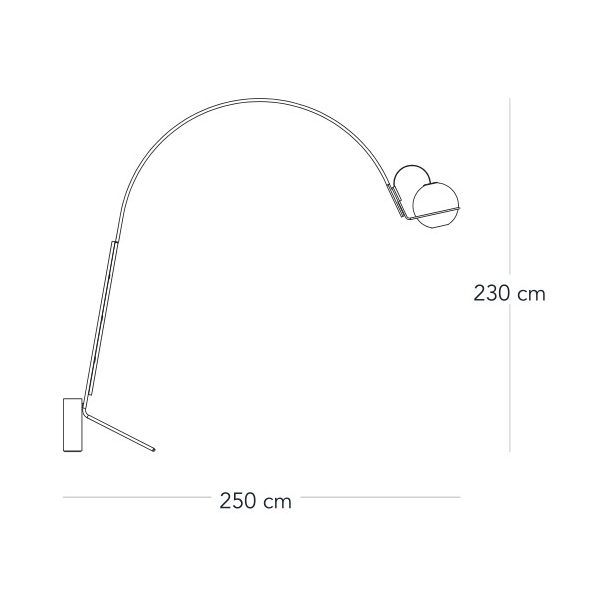 Alicanto lampada da terra L. 258 H 230