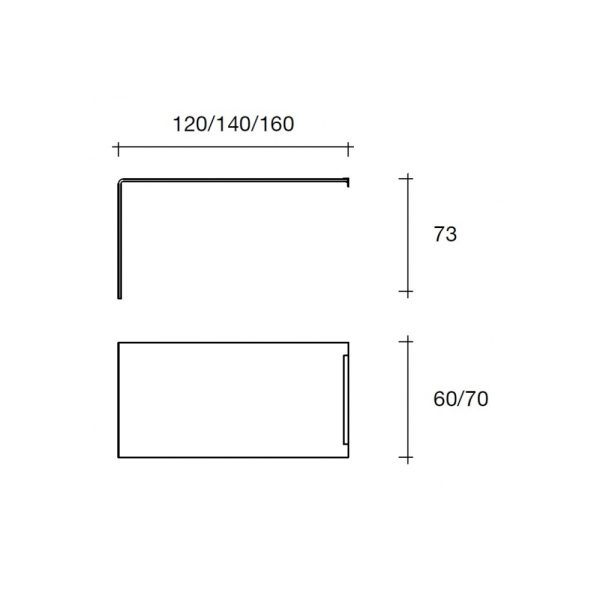 Scrivania RIALTO L wall mounted - FIAM
