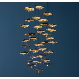 Gold Moon Chandelier - Catellani & Smith