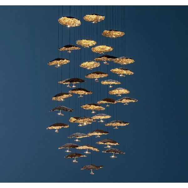 Gold Moon Chandelier